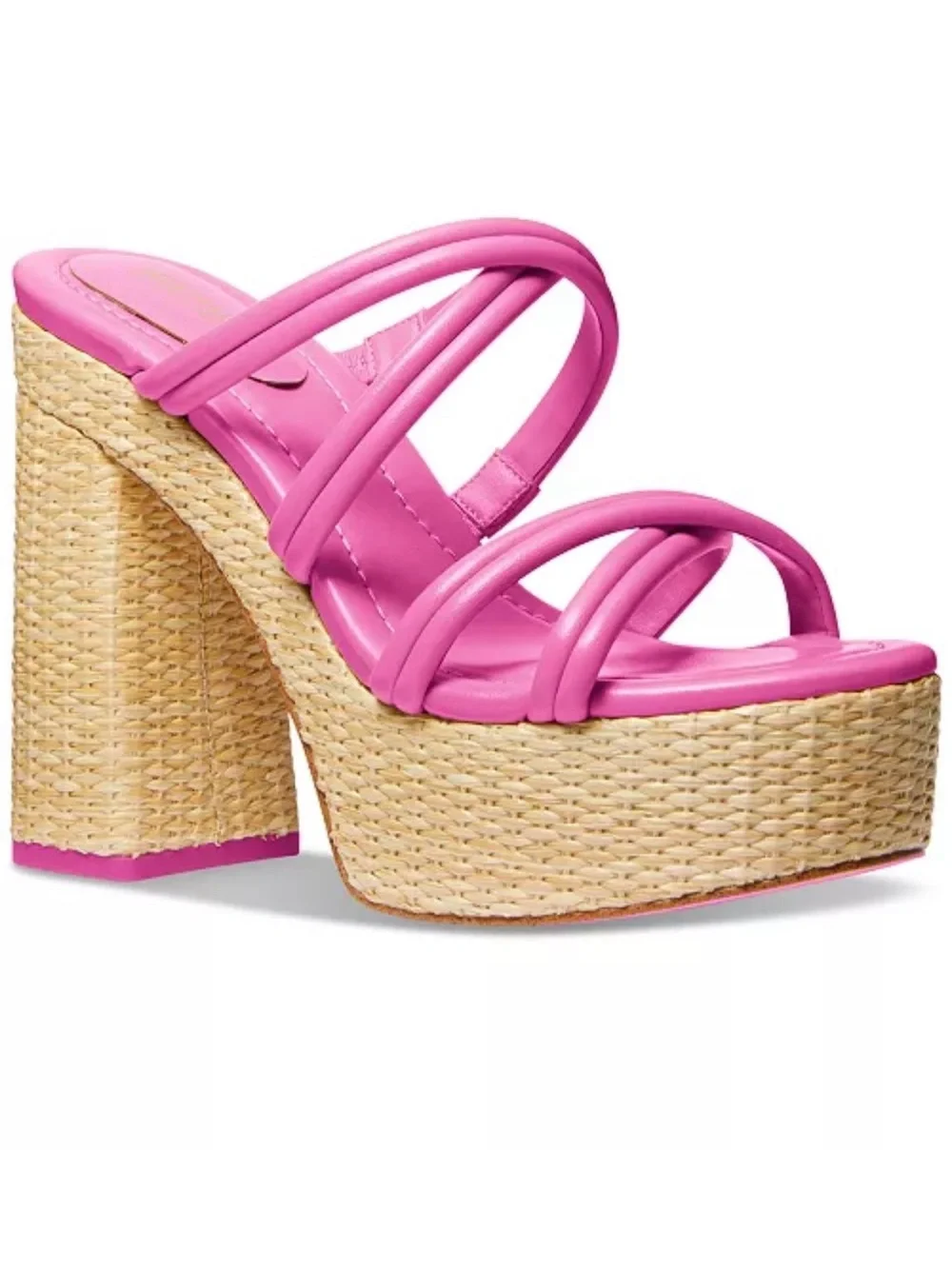 Michael Kors Corrine Slip On Strappy Espadrille Platform Sandals